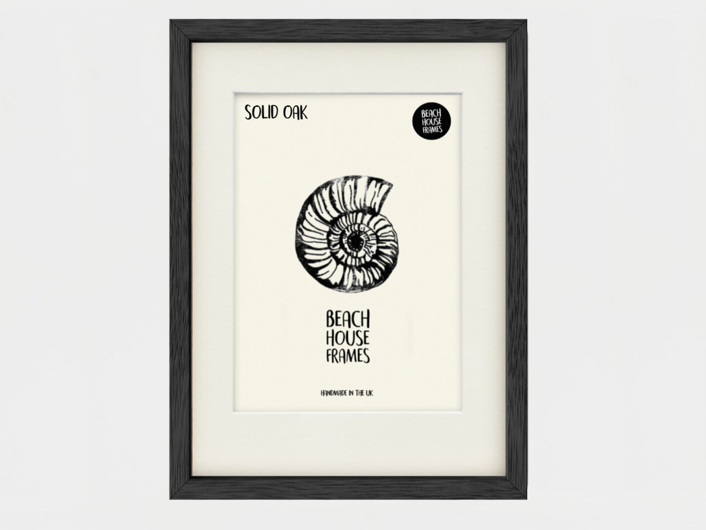 Black Solid Oak Thin Picture Frame A1, A2, A3, A4, A5, 5x7, 6x6, 5x7, 6x8, 8x10 image 0