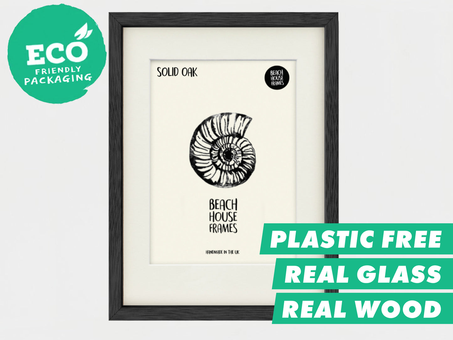Black Solid Oak Thin Picture Frame A1, A2, A3, A4, A5, 5x7, 6x6, 5x7, 6x8, 8x10 image 2