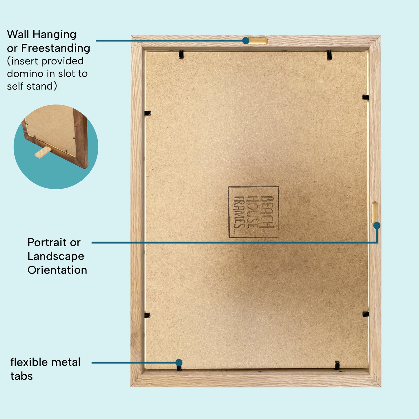 Solid Oak Picture Frame