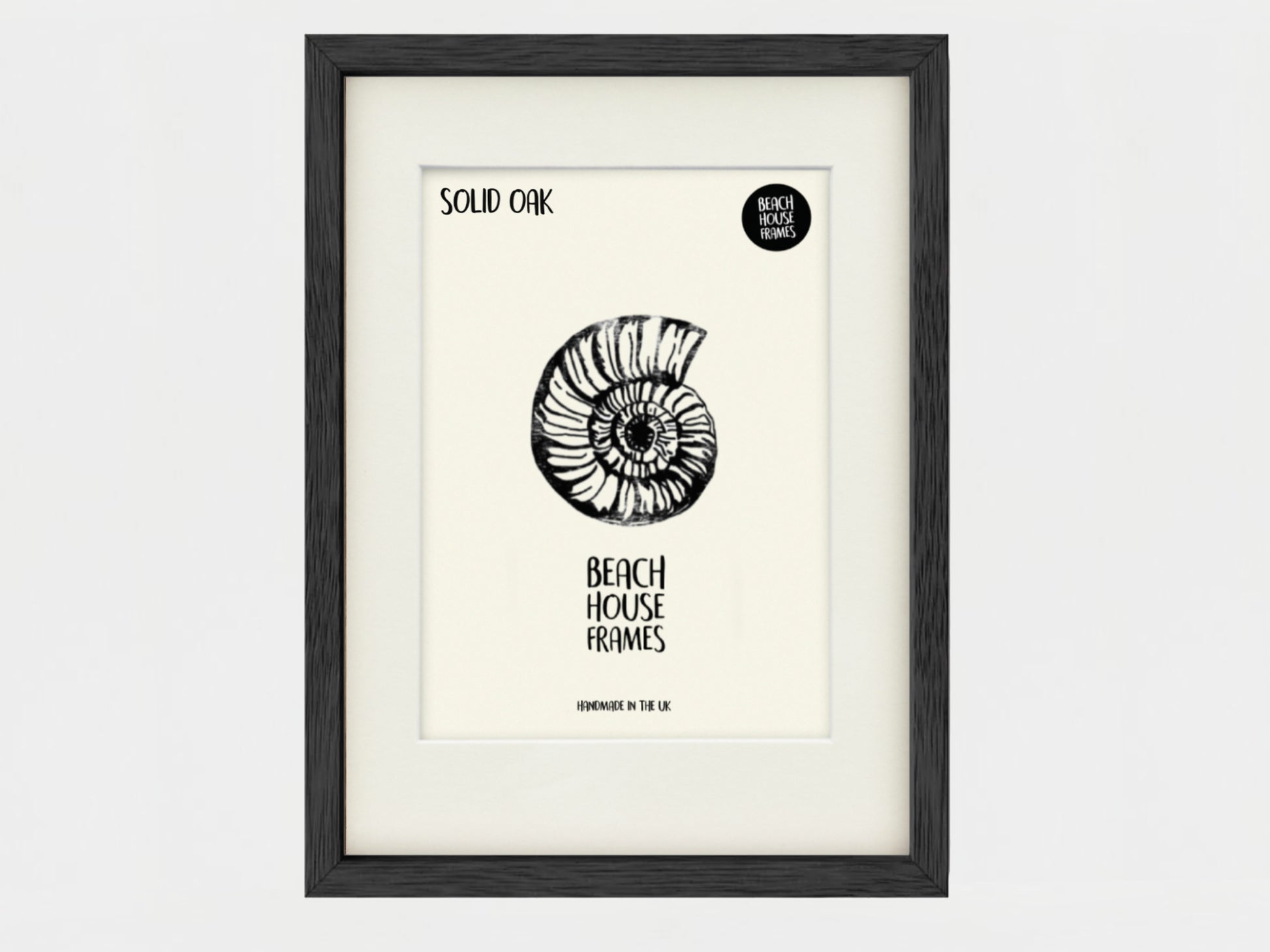 Black Solid Oak Thin Picture Frame A1, A2, A3, A4, A5, 5x7, 6x6, 5x7, 6x8, 8x10 image 0
