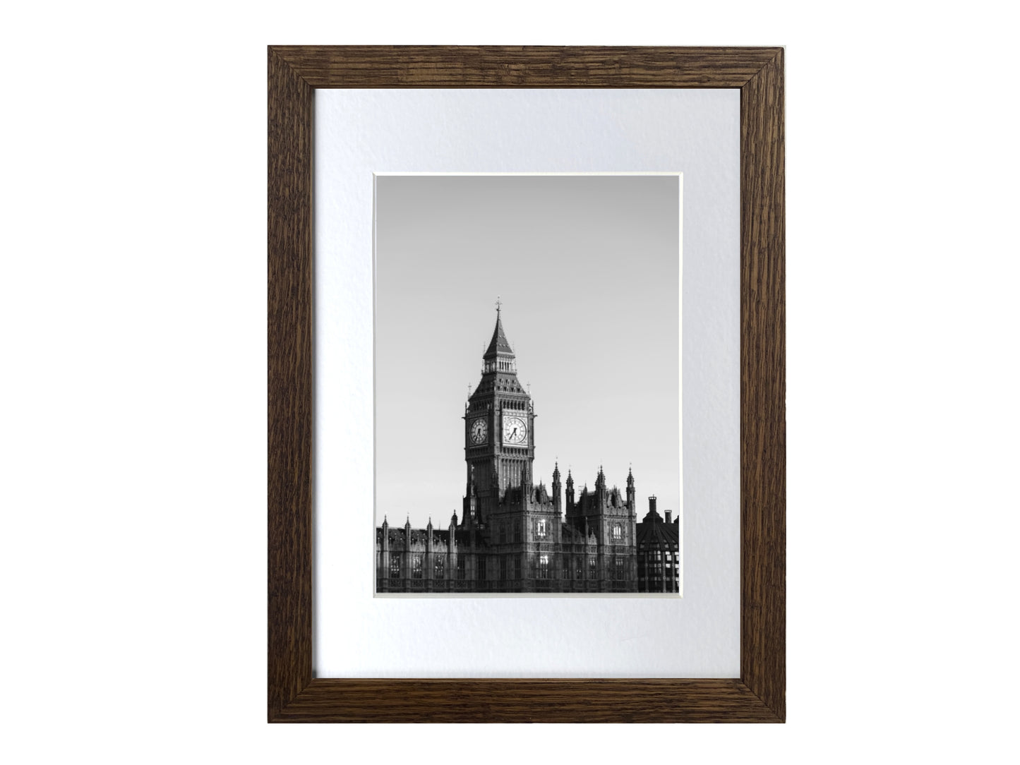Dark Solid Oak Thin Picture Frame A1, A2, A3, A4, A5, 5x7, 6x6, 5x7, 6x8, 8x image 4
