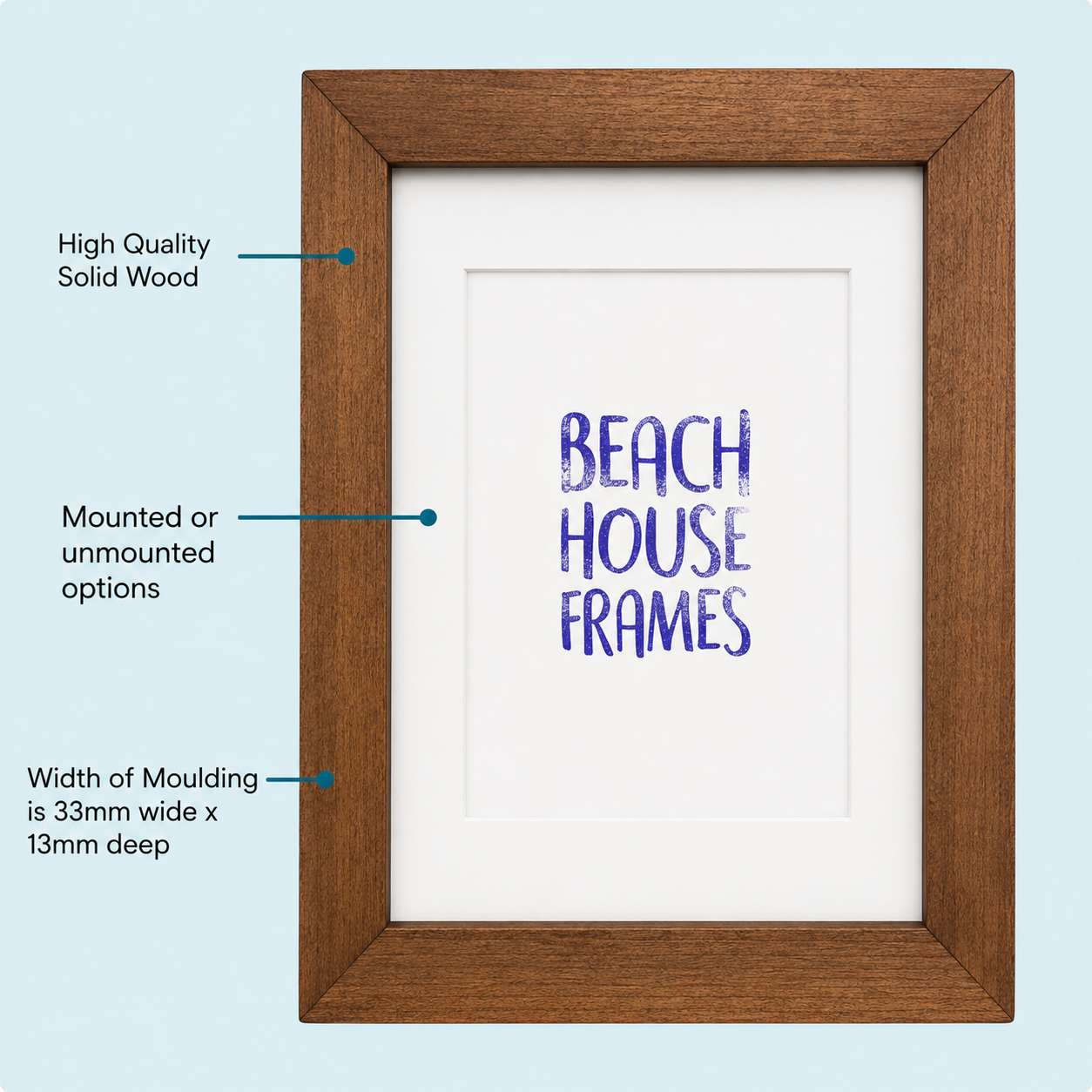 Black Stain Picture Frame