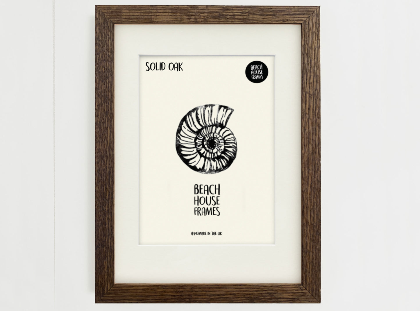 Dark Solid Oak Thin Picture Frame A1, A2, A3, A4, A5, 5x7, 6x6, 5x7, 6x8, 8x image 0